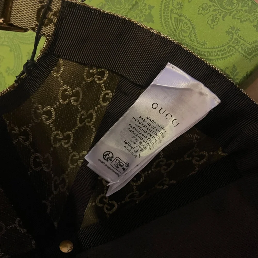 Authentic Gucci GG Original Canvas Hat With Web - Picture 3 of 5